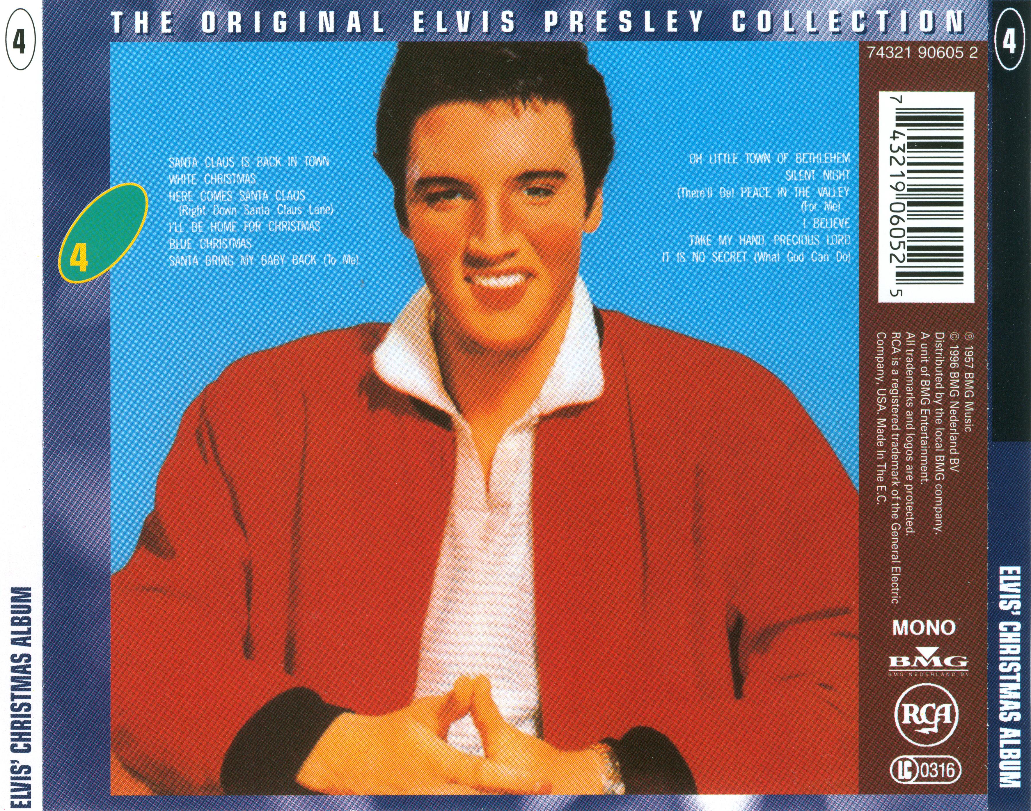 Elvis Presley  The Original Elvis Presley Collection 04; Elvis Christmas Album : Back